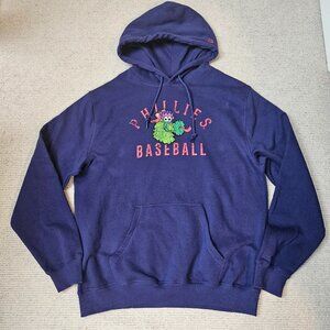 Phillies Basebally Philly Phanatic Blue Hoodie Sweatshirt Large L - Comfy 2024